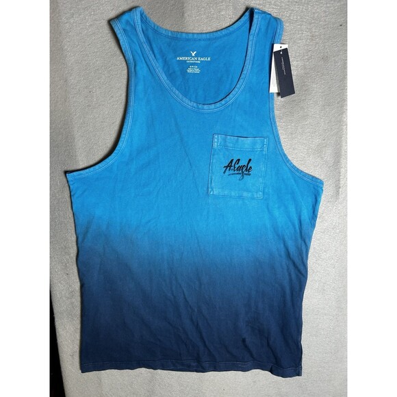 NWT American Eagle Men’s Size Small Tropical‎ Print Pull-Over Tank - Picture 1 of 5